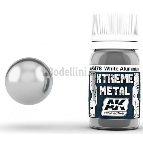 Vernice AK Xtreme Metal White Aluminium