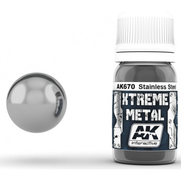 Vernice AK Xtreme Metal Stainless Steel