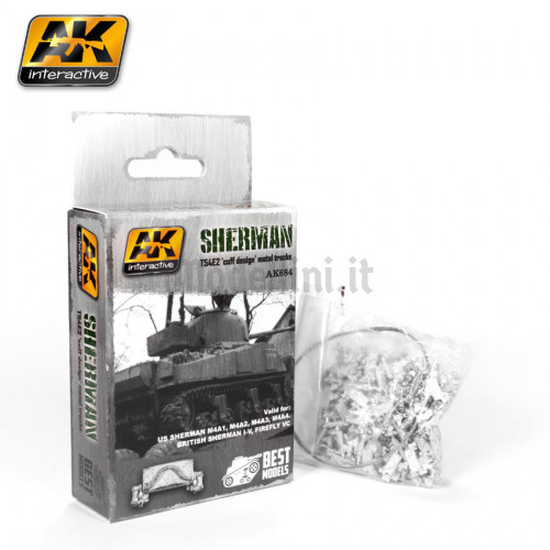 Cingoli in Kit per Carri Sherman T54e2 Cuff Design 1:35