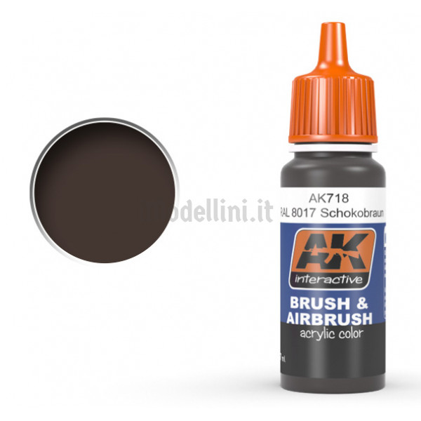 Mig Jimenez ATOM COLOR – Schokobraun (RAL 8017), Acrylfarbe Für Modellbau
