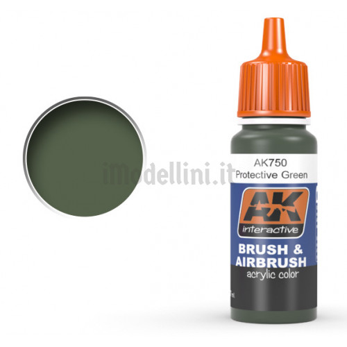 Vernice Acrilica AK Interactive Protective Green