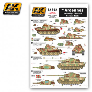 Decals per Carri Tedeschi Campagna delle Ardenne 1944-45