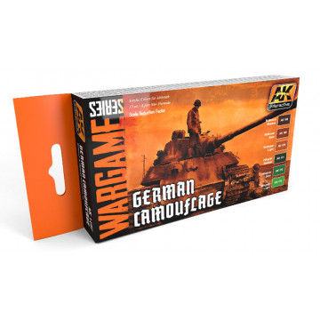 Set Vernici Acriliche AK Wargame German Camouflage Colors