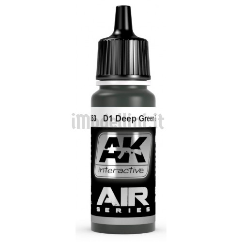 Vernice Acrilica AK Serie Air D1 Deep Green Black