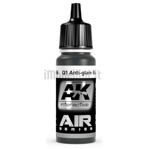 Vernice Acrilica AK Serie Air Q1 Anti-Glare Blue Black