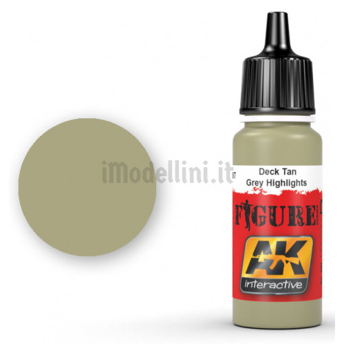 Vernice Acrilica AK Serie Figure Deck Tan Grey Highlights