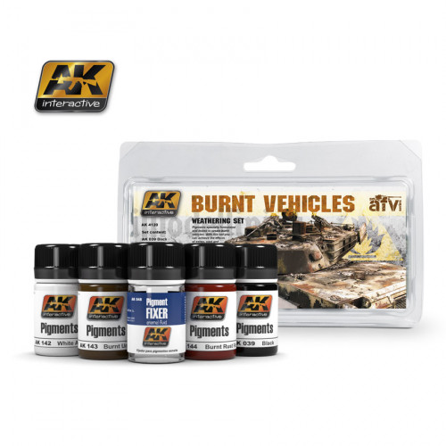 Burnt Vehicles Set