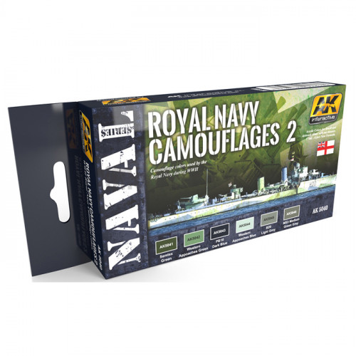 Set Vernici Acriliche AK Naval Royal Navy Camouflages Vol.2
