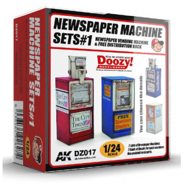 Set 1 Distributori di Giornali Doozy Modelworks 1:24