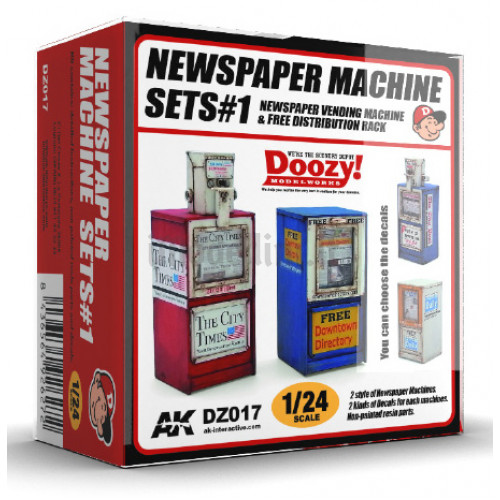Set 1 Distributori di Giornali Doozy Modelworks 1:24