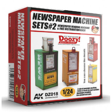 Set 2 Distributori di Giornali Doozy Modelworks 1:24