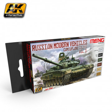 Set Meng Acrilici Russian Modern Vehicles Camouflage Colors Vol.1