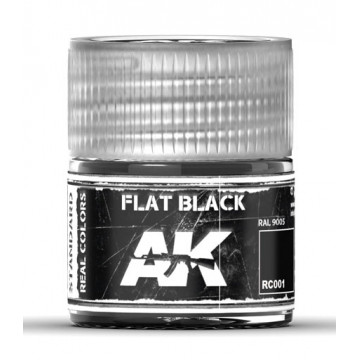 Vernice Acrilica AK Real Colors Flat Black 10ml