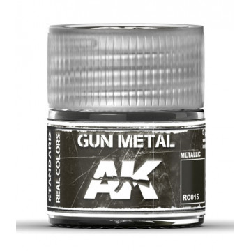 Vernice Acrilica AK Real Colors Gun Metal 10ml