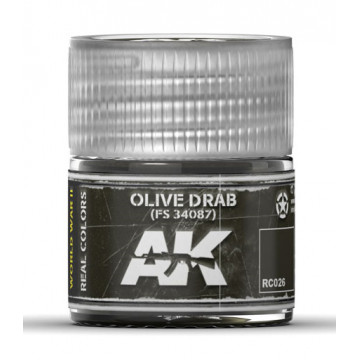 Vernice Acrilica AK Real Colors Olive Drab FS 34087  10ml