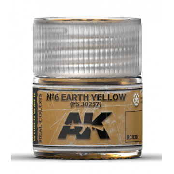 Vernice Acrilica AK Real Colors n.6 Earth Yellow FS 30257 10ml