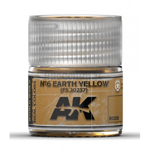 Vernice Acrilica AK Real Colors n.6 Earth Yellow FS 30257 10ml