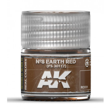 Vernice Acrilica AK Real Colors n.8 Earth Red FS 30117 10ml
