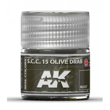 Vernice Acrilica AK Real Colors S.C.C. 15 Olive Drab 10ml