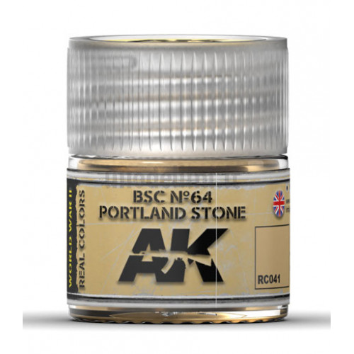 Vernice Acrilica AK Real Colors BSC n.64 Portland Stone 10ml