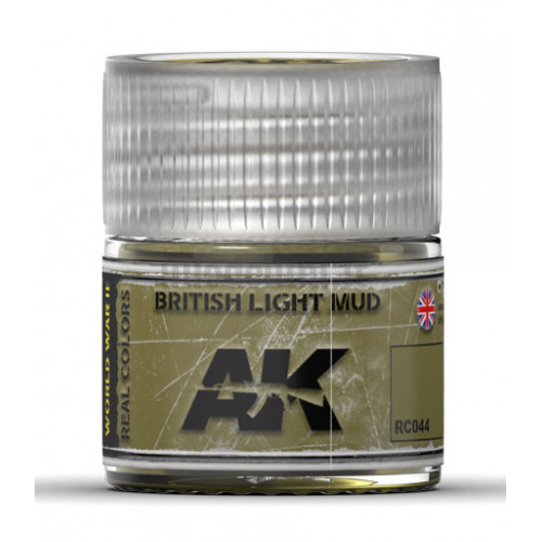 Vernice Acrilica AK Real Colors British Light Mud 10ml