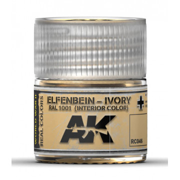 Vernice Acrilica AK Real Colors Elfenbein-Ivory RAL 1001 Interior Color 10ml