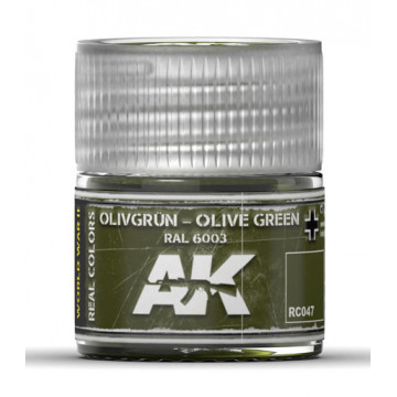 Vernice Acrilica AK Real Colors OlivgrN-Olive Green RAL 6003 10ml
