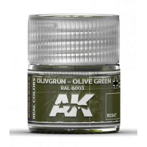 Vernice Acrilica AK Real Colors OlivgrN-Olive Green RAL 6003 10ml