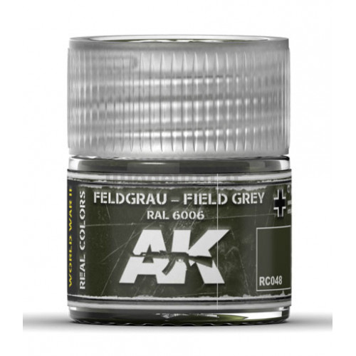 Vernice Acrilica AK Real Colors Feldgrau-Field Grey RAL 6006 10ml
