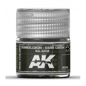 Vernice Acrilica AK Real Colors DunkelgrN-Dark Green RAL 6009 10ml