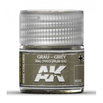 Vernice Acrilica AK Real Colors Grau-Grey RAL 7003 Rlm 02 10ml