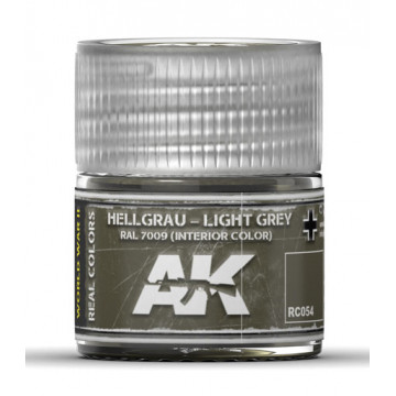Vernice Acrilica AK Real Colors Hellgrau-Light Grey Ral7009 Interior Color 10ml