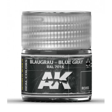 Vernice Acrilica AK Real Colors Blaugrau-Blue Grey RAL 7016 10ml