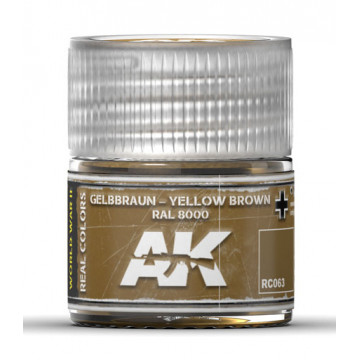 Vernice Acrilica AK Real Colors Gelbbraun-Yellow Brown RAL 8000 10ml