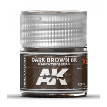Vernice Acrilica AK Real Colors Dark Brown 6K 10ml