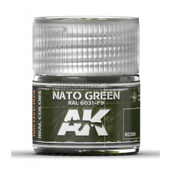 AK Interactive RC080 Vernice Acrilica AK Real Colors Nato Green RAL