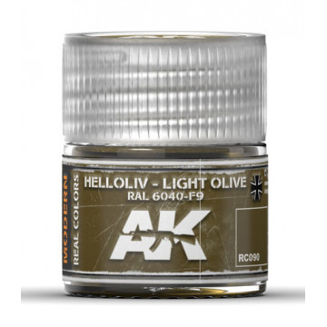 Vernice Acrilica AK Real Colors Helloliv-Light Olive RAL 6040-F9 10ml