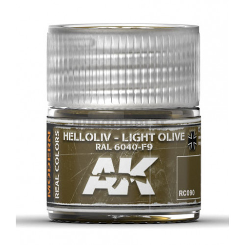 Vernice Acrilica AK Real Colors Helloliv-Light Olive RAL 6040-F9 10ml