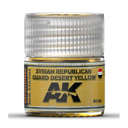 Vernice Acrilica AK Real Colors S.R.G. Desert Yellow 10ml