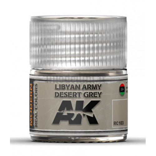 Vernice Acrilica AK Real Colors Libyan Army Desert Grey 10ml