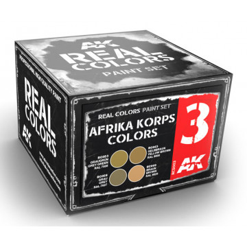 Set Vernici Acriliche AK Afrika Korps Colors