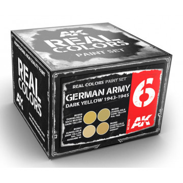 Set Vernici Acriliche AK German Army Dark Yellow 1943-45