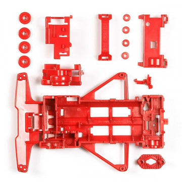 Telaio FM Rinforzato Rosso per Mini 4WD