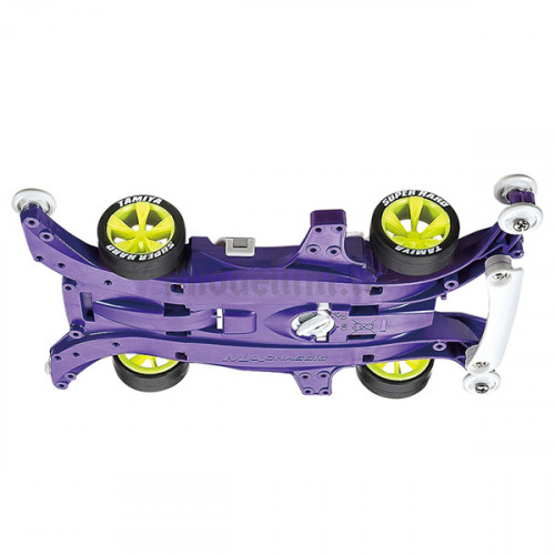 Mini 4WD Pro Keen Hawk Jr Clear Purple con Telaio MA