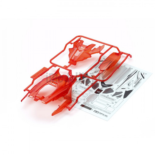 Carrozzeria in Plastica Abs Mini 4WD DCR-01 Clear Red