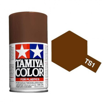 Vernice Spray Tamiya TS-1 Red Brown