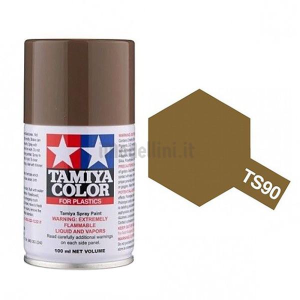 Vernice Spray Tamiya TS-90 Brown (JGSDF) Acrilico - 100ml Per Modellismo - Asciugatura Rapida E Alta Coprenza - 4