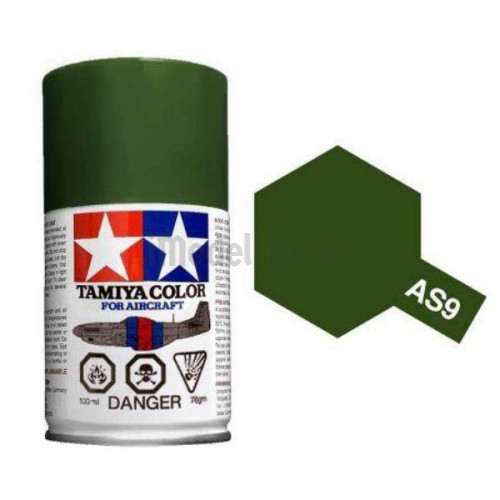 Vernice Spray Tamiya AS-9 Aircraft Dark Green Raf