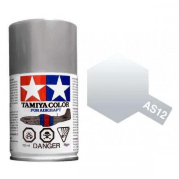 Vernice Spray Tamiya AS-12 Aircraft Bare Metal Silver