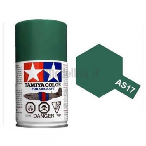 Vernice Spray Tamiya AS-17 Aircraft Dark Green Ija